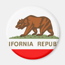 California Flag Fridge Magnet