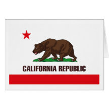California Flag Greeting Card