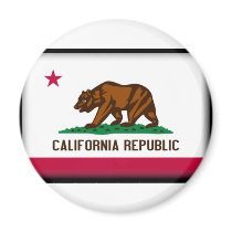 California Flag Fridge Magnets