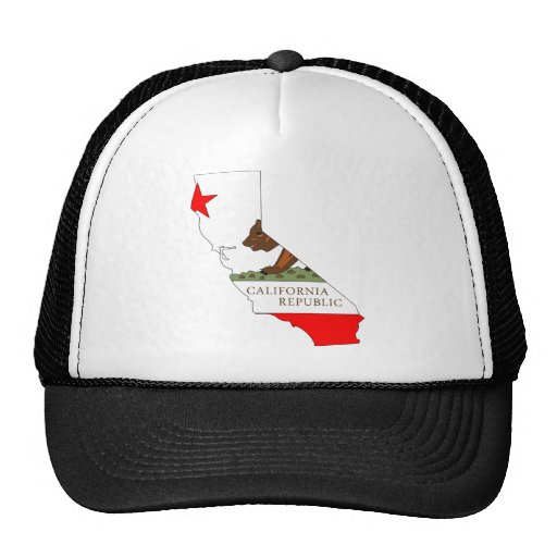 California Flag Map Hat