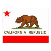 California Flag Post Card