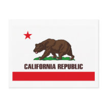 California Flag Postcard