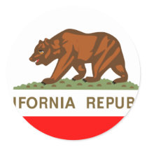 California Flag Stickers