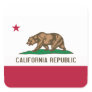 California Flag Square Sticker