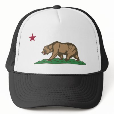 California Flag Theme 01 Trucker Hats by LoveThePlaceYouLive