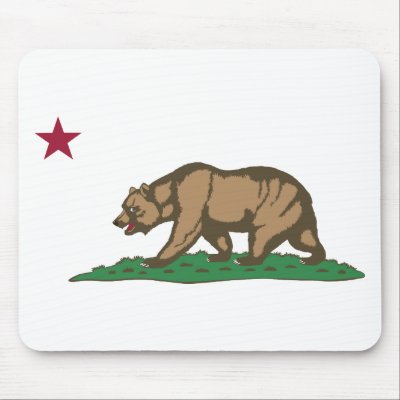 California Flag Theme 01 Mousepad by LoveThePlaceYouLive