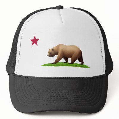 California Flag Theme 02 Trucker Hats by LoveThePlaceYouLive