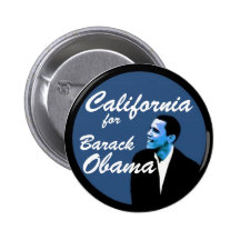California for Barack Obama Pin