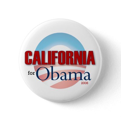 California for Obama Pin by BeezKneez