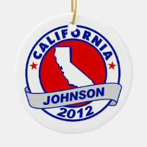 California Gary Johnson Christmas Tree Ornament