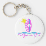 California Girl Pink Surfboard W/Sun Key Chain