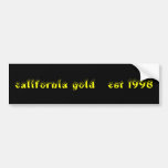 california gold   est 1998 bumper sticker