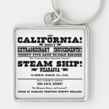 California Gold Rush Keychains