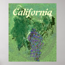 California grapes poster