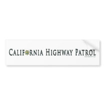 California Highway Patrol Bumper Sticker