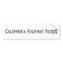 California Highway Patrol Bumper Sticker