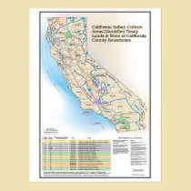 California Indian Culture Areas - postcard postcards
