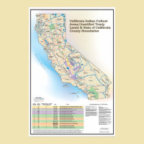 California Indian Culture Areas - Poster posters