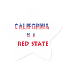 California is a Red State Sticker