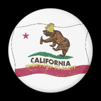 California Knows How to Party Bear magnets