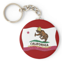 California Knows How to Party Bear Key Chain