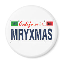 California License Plate Merry Xmas 2011