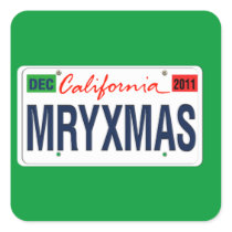 California License Plate Merry Xmas 2011