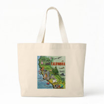 California Map Tote Bag