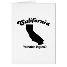 California Motto - Yo hablo ingles Cards