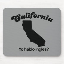 California Motto - Yo hablo ingles Mouse Pads
