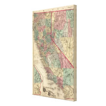 California, Nevada Gallery Wrapped Canvas
