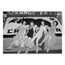 California Orange Ball, 1930s Card