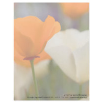 California Poppies Letterhead Template