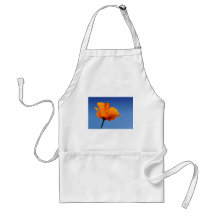 California Poppy Against Blue Sky Apron