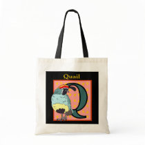 California Quail Bird Tote Bags