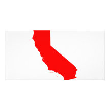 California Red State Photo Cards