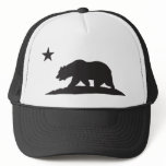 California Republic Bear - Black Mesh Hats