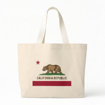 California Republic Flag - Colour Canvas Bags
