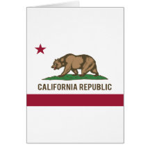 California Republic Flag - Colour Card