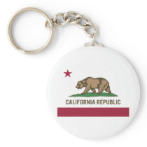 California Republic Flag - Colour Keychain