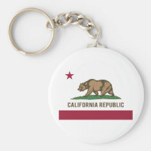 California Republic Flag - Colour Keychain