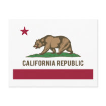 California Republic Flag - Colour Post Cards