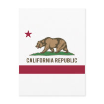 California Republic Flag - Colour Postcards