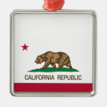 California Republic (State Flag) Christmas Tree Ornaments