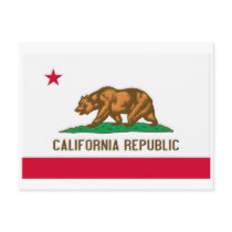 California Republic State Flag Postcard