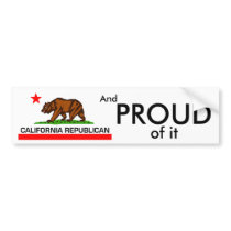California Republican 2010 Bumper Sticker bumper stickers