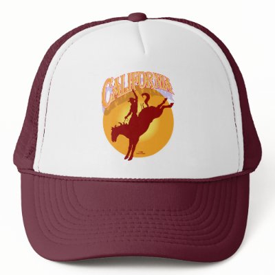 California rodeo sunrise cap mesh hat by Duncan_Reed
