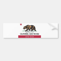 California, Sack the Bag Bumper Sticker