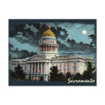 California State Capitol Moonlight Postcard