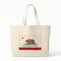 California State Flag Canvas Bags
